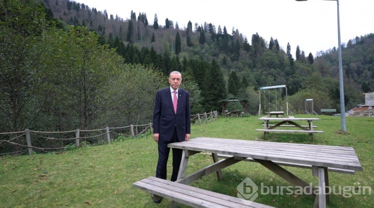 Cumhurbaşkanı Erdoğan, Ayder Yaylası'nda incelemelerde bulundu