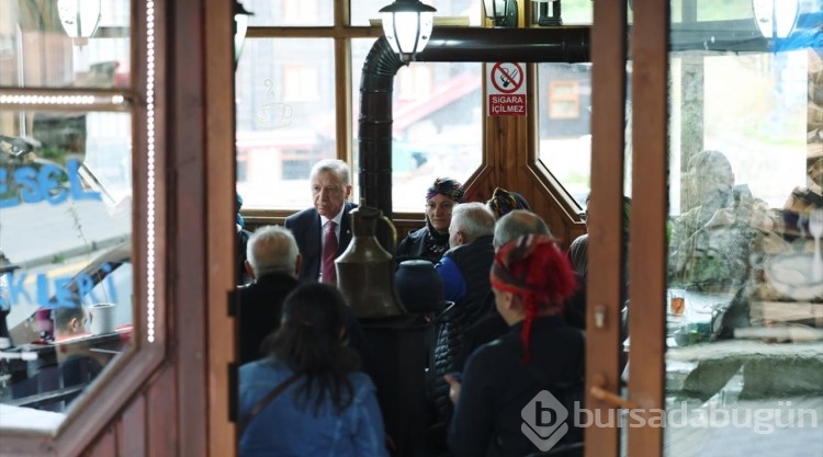 Cumhurbaşkanı Erdoğan, Ayder Yaylası'nda incelemelerde bulundu