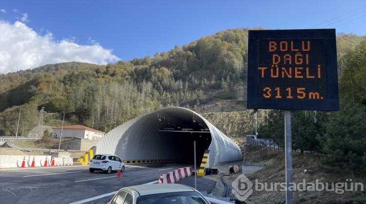 Yenilenen Bolu Dağı Tüneli trafiğe açıldı