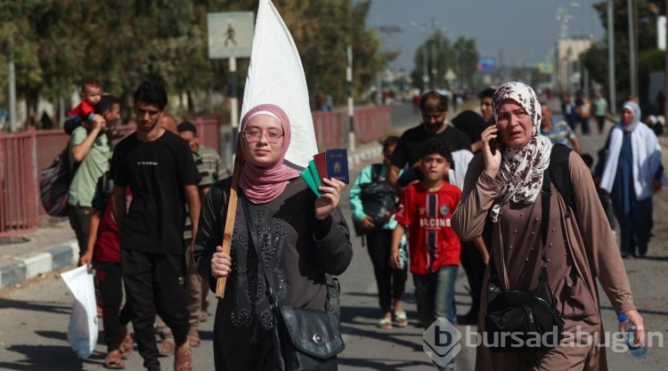 İsrail'in yerinden ettiği Gazzeliler uydu fotoğraflarında
