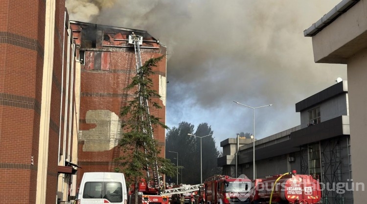 İstanbul'da sanayi sitesinde yangın
