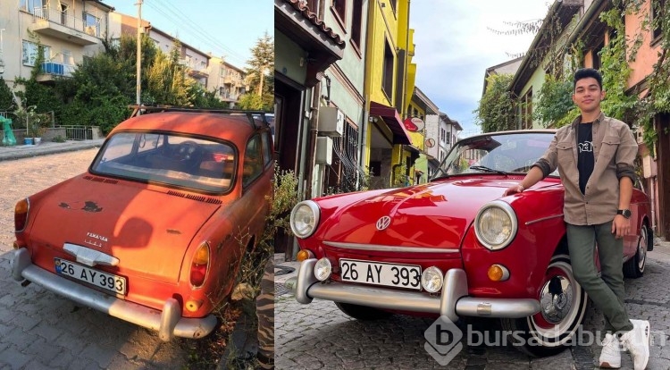 Hurda otomobili baştan aşağıya yeniledi! Görenler inanamıyor