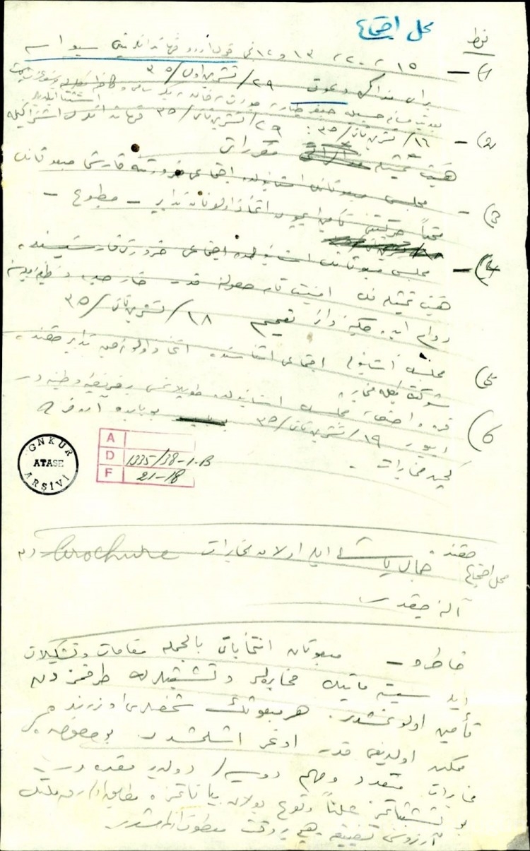 Atatürk'ün el yazısı notları Kurtuluş Savaşı'na dair detayları gün yüzüne çıkarıyor
