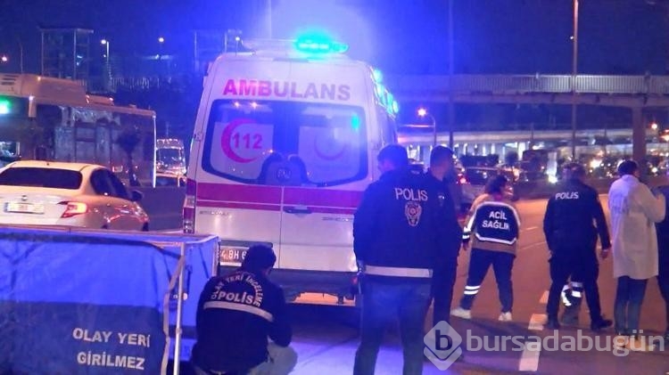Bayrampaşa'da O-3 Karayolu'nda karşıdan karşıya geçmeye çalışan yayaya otomobil çarptı