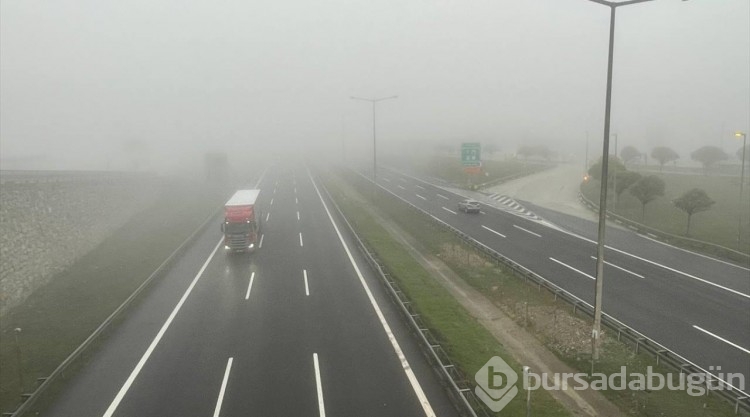 Bolu Dağı'nda sis ve sağanak etkili
