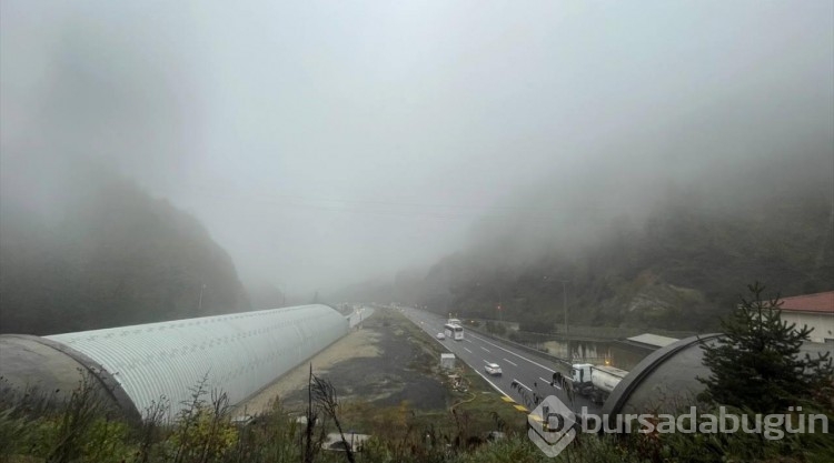 Bolu Dağı'nda sis ve sağanak etkili
