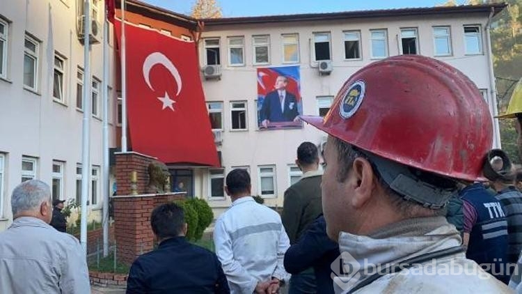 Zonguldak'ta madencilerden Ata'ya saygı
