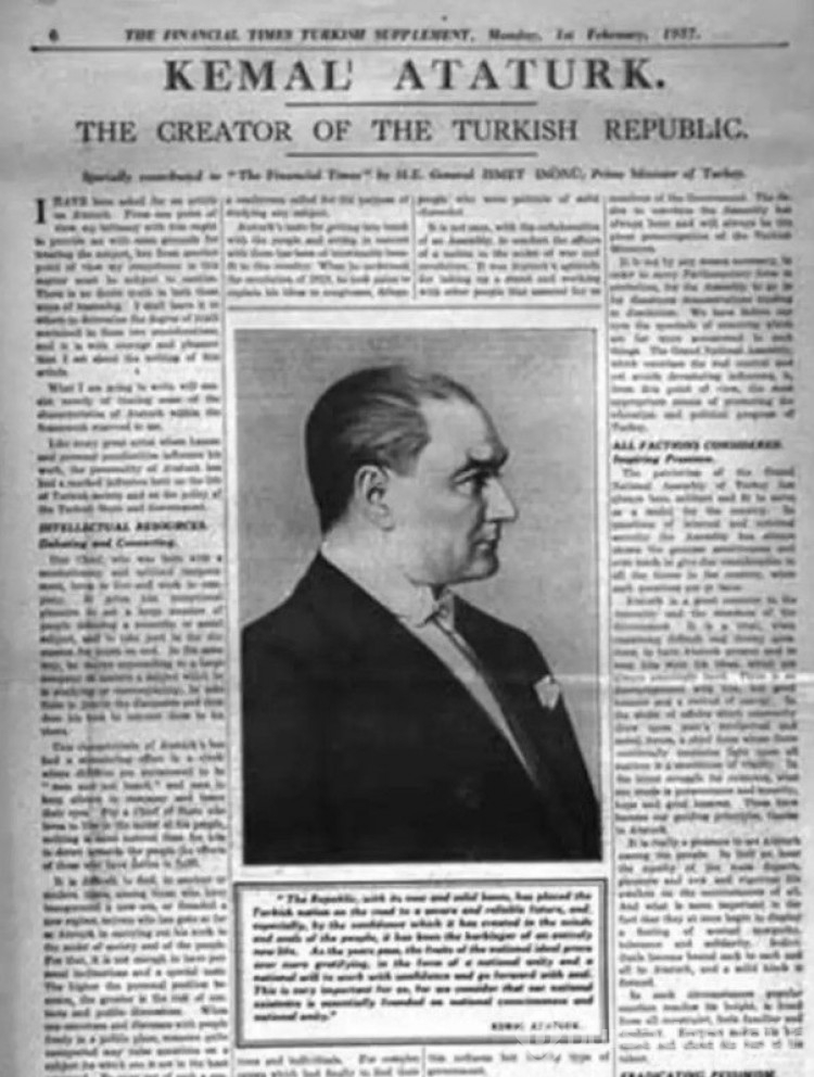 Mustafa Kemal Atatürk'ün vefatı dünya basınına böyle yansımıştı!