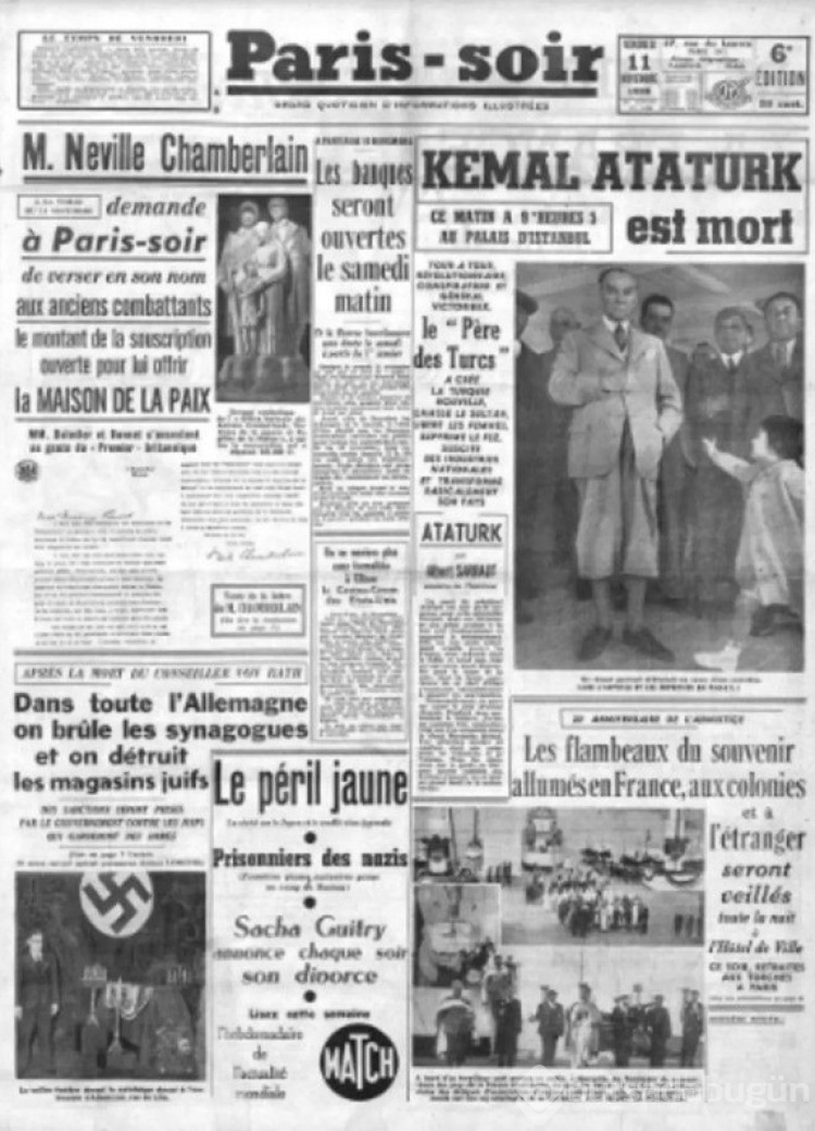 Mustafa Kemal Atatürk'ün vefatı dünya basınına böyle yansımıştı!