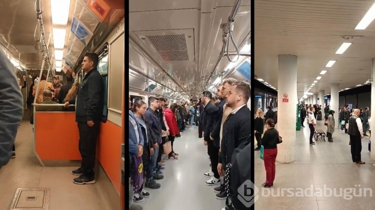 Metro ve tramvaylarda 116 bin kişiden Ata'ya saygı duruşu
