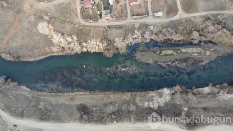 Kızılırmak alarm veriyor: 5 ay arayla çekilen iki drone görüntüsü kuraklığı gözler önüne serdi
