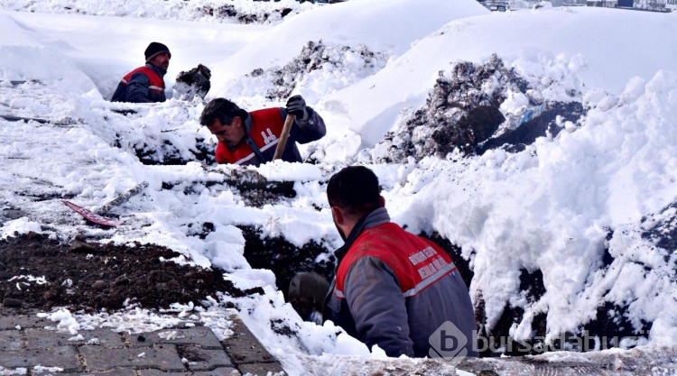 Erzurum'da kış mezarları hazır
