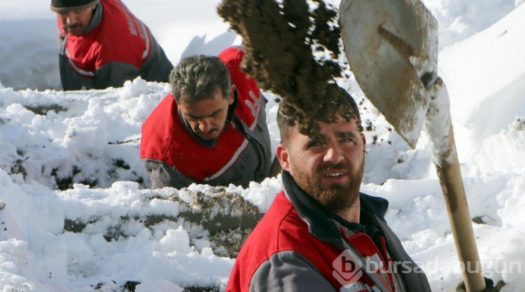Erzurum'da kış mezarları hazır
