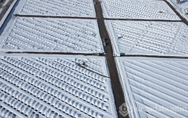 Erzurum'da kış hazırlığı: 1000 adet mezar kazıldı

