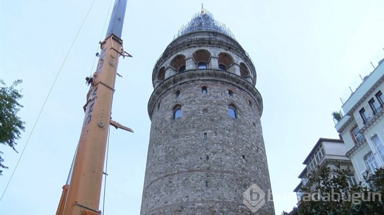 Galata Kulesi'nde restorasyon