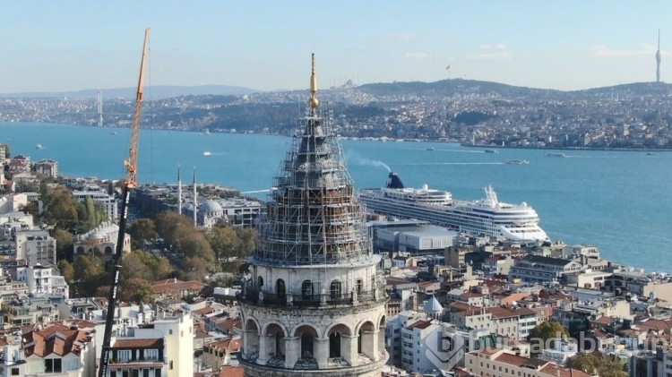 Galata Kulesi'nde restorasyon