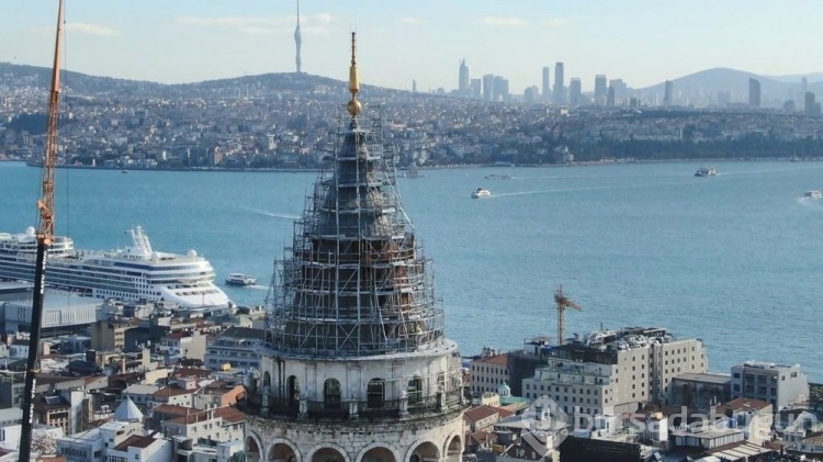 Galata Kulesi'nde restorasyon