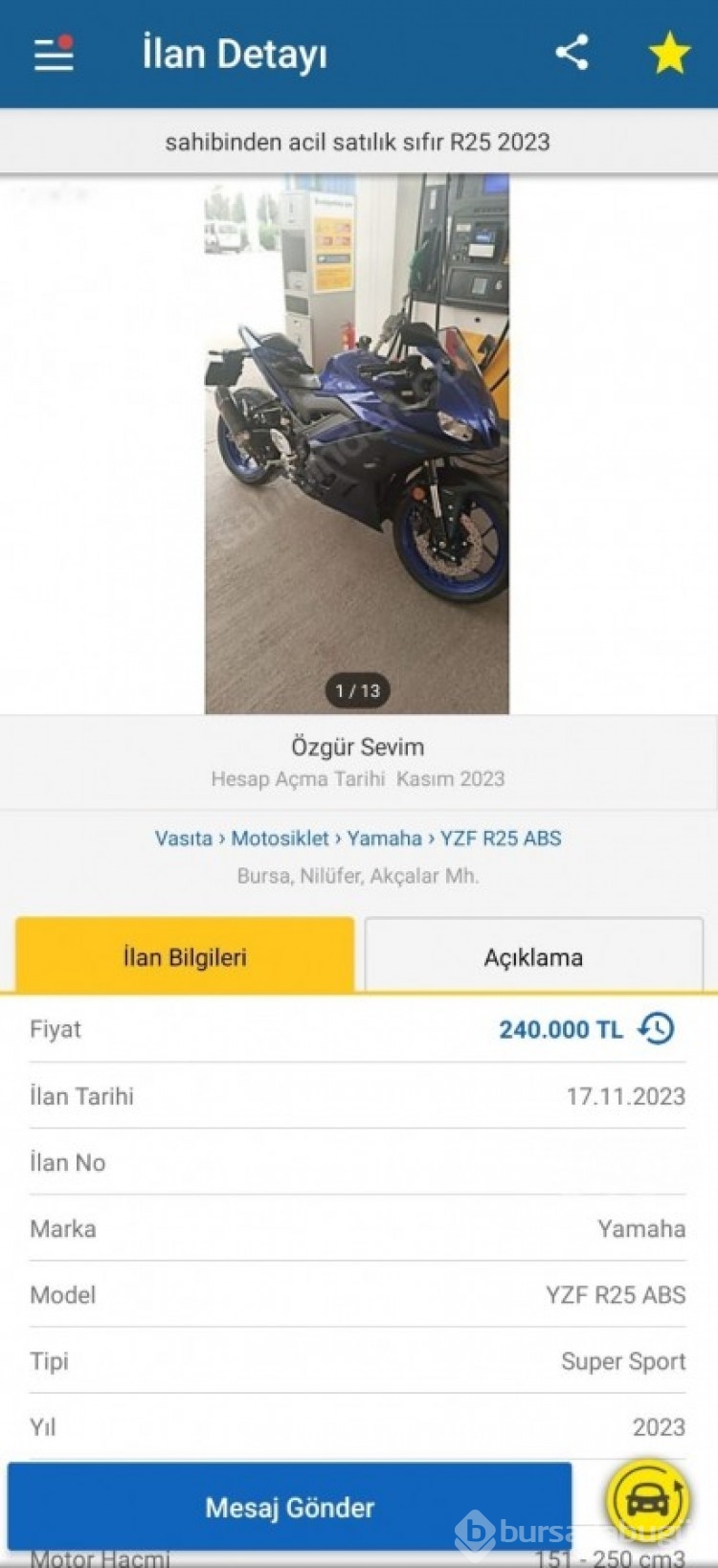 Bursa'da dolandırıcıya tuzak kurmuştu, vicdanı izin vermedi