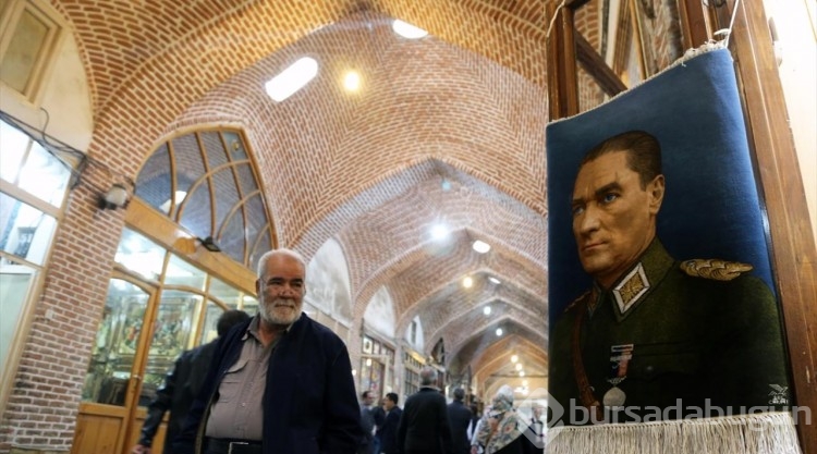 İranlı Türk esnaf, Atatürk'ün portresini ipek halıya işledi
