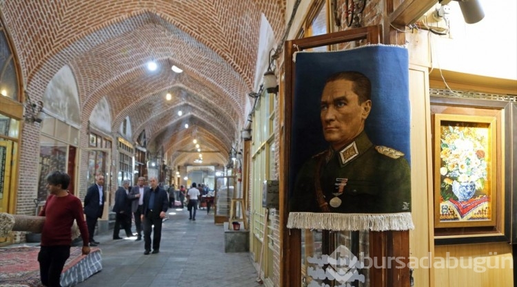 İranlı Türk esnaf, Atatürk'ün portresini ipek halıya işledi
