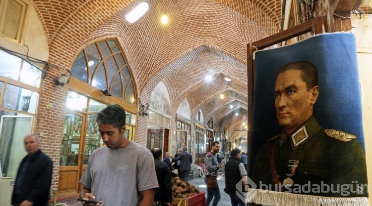 İranlı Türk esnaf, Atatürk'ün portresini ipek halıya işledi
