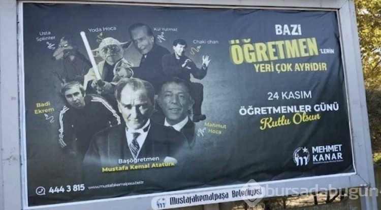 Bursa'daki tartışmalı Öğretmenler Günü afişine Başkan Kanar'dan açıklama