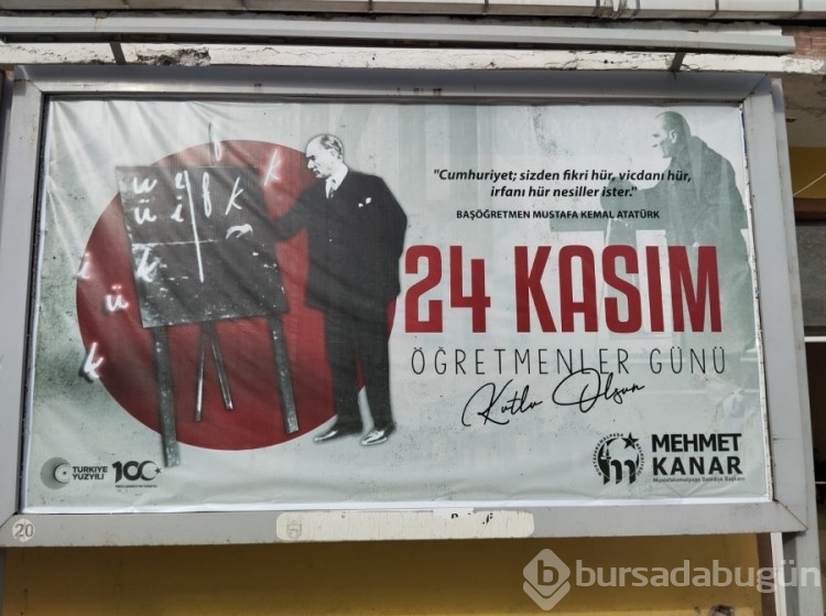 Bursa'daki tartışmalı Öğretmenler Günü afişine Başkan Kanar'dan açıklama