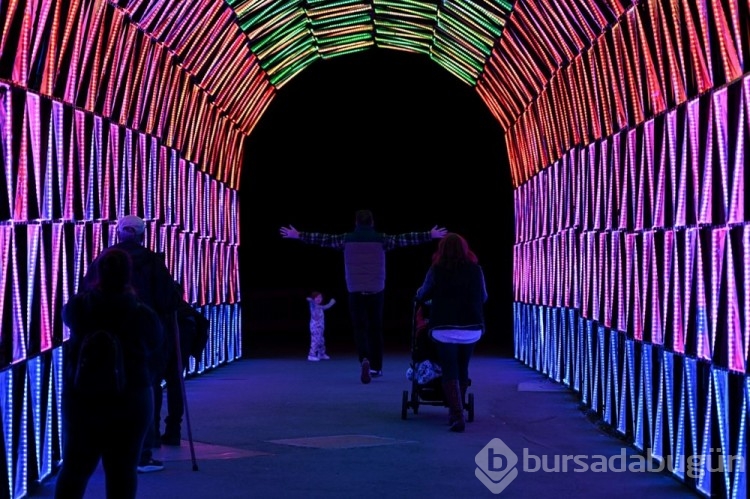 Oakland Hayvanat Bahçesi'nde Glowfari Işık Festivali
