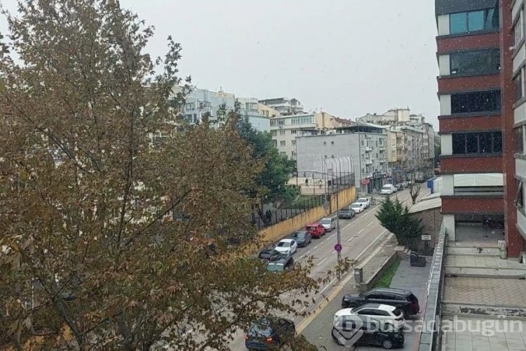 Bursa'da kar yağışı başladı!
