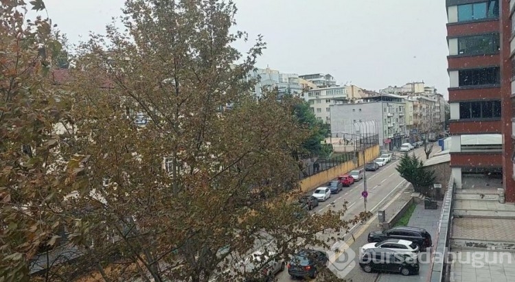 Bursa'da kar yağışı başladı!