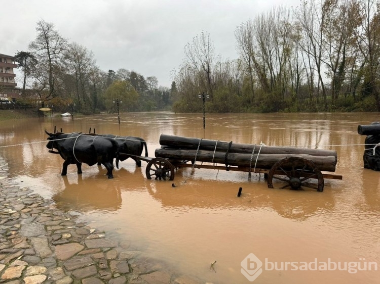 Bartın Irmağı'nda su seviyesi 4 metre yükseldi
