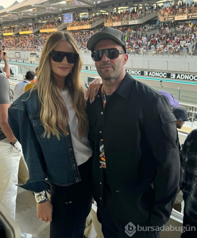 Aksiyon yıldızı Jason Statham Formula 1 yarışları için Abu Dabi'deydi

