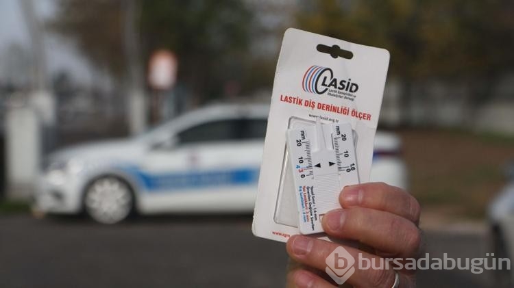 Kış lastiği denetimleri yapılıyor
