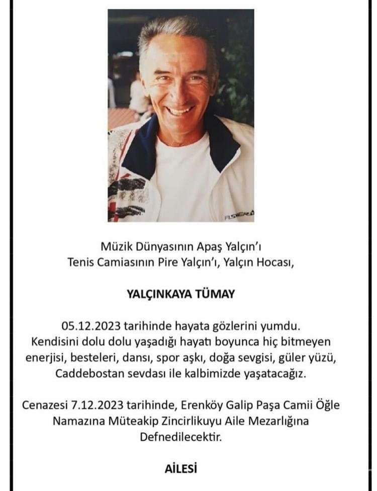 Apaşlar grubunun gitaristi Yalçınkaya Tümay vefat etti
