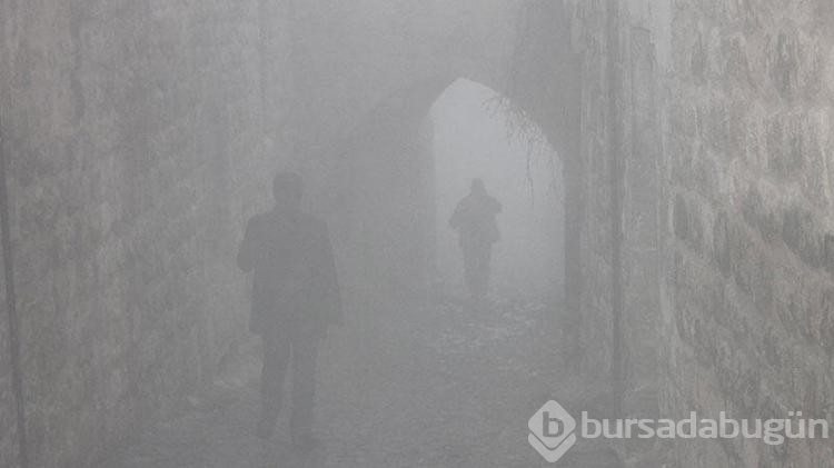 Mardin'de yoğun sis; görüş mesafesi 10 metrenin altına düştü
