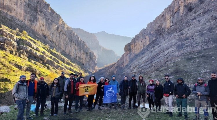 Dağcılardan Aktütün kanyonlarına yapılan gezi turu