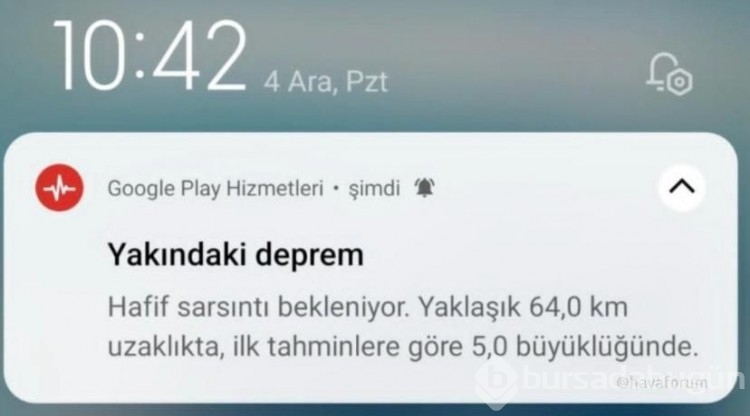 Android sistemi bulunan cep telefonları depremleri nasıl önceden bildirdi?