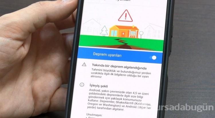 Android sistemi bulunan cep telefonları depremleri nasıl önceden bildirdi?