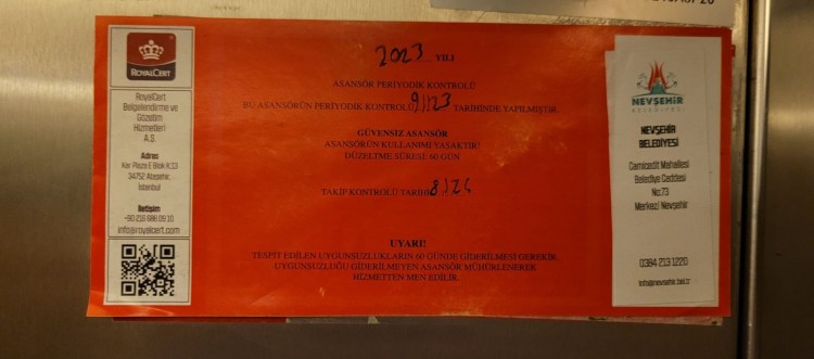 Kritik uyarı: Bu asansörlere binmeyin, bindirmeyin