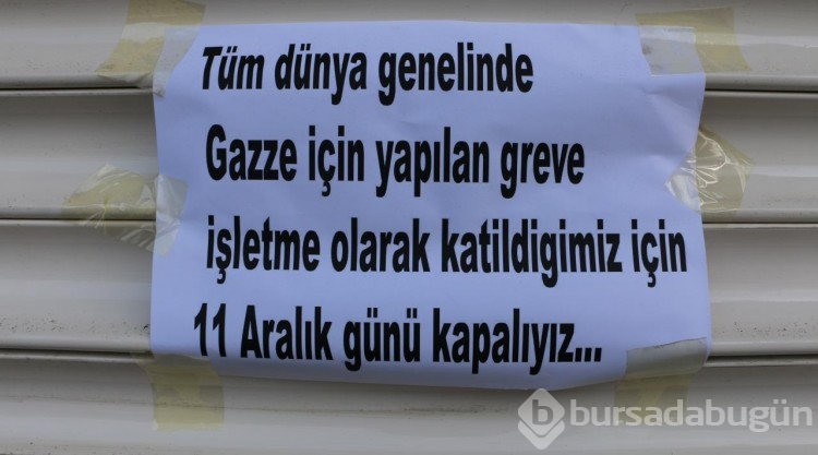 Gazze için greve Dünya'dan destek
