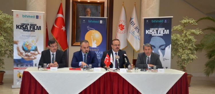 Bursa'da 4. BİHMED Liseler Arası Kısa Film Yarışması tanıtılıyor 