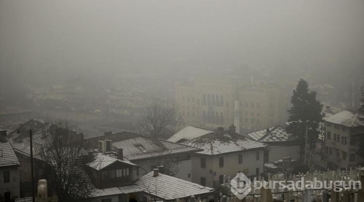 Saraybosna'da hava kirliliği etkisini göstermeye başladı
