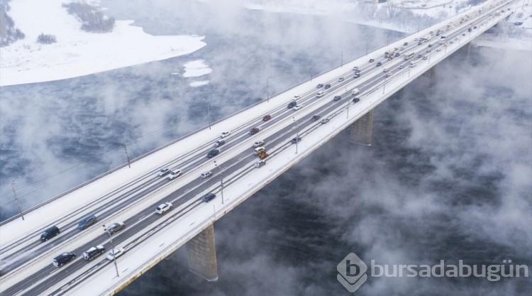 Krasnoyarsk'da dondurucu soğuklar
