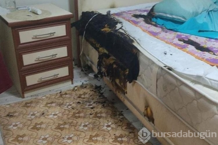 Kastamonu'da elektrikli battaniye patladı!