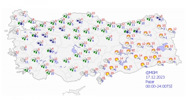 Sıcaklıklar düşüyor, kar geliyor