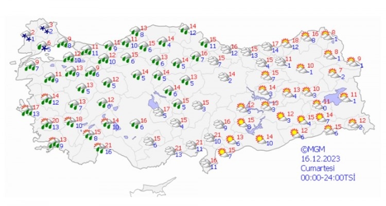 Sıcaklıklar düşüyor, kar geliyor
