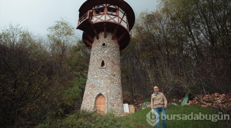 "Rapunzel"den ilham aldı, kule inşa etti
