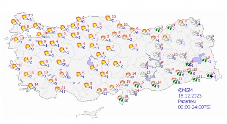 İstanbul dahil 7 il için sarı ve turuncu kodlu uyarı