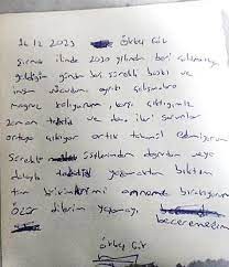 Yaşamına son veren uzman çavuşun intihar mektubu ortaya çıktı!