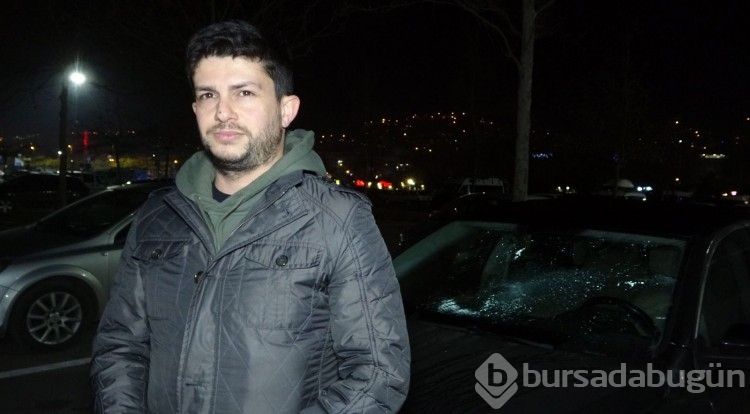 Açık otoparktaki 35 aracın camını bir şahıs kırdı